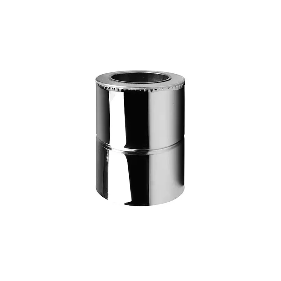 Труба дымоходная двустенная d160/220/0.25 нерж/нерж AISI 201 0.5 мм