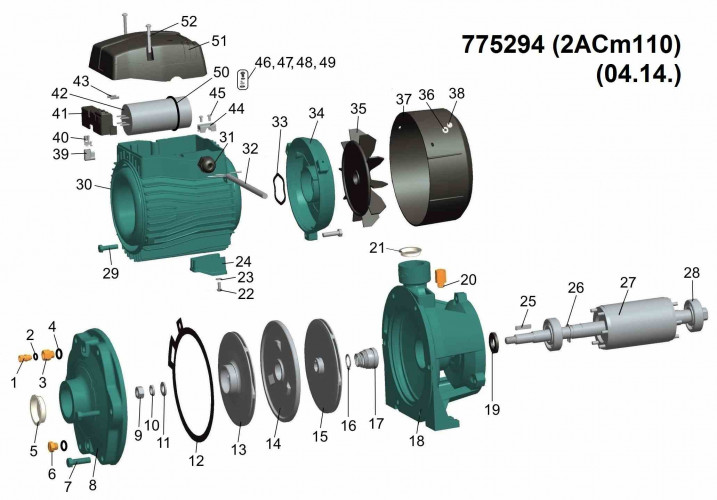 Насос центробежный LEO 3.0 2ACm110