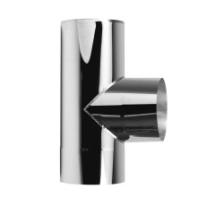 Трійник димохідний одностінний d100/87 AISI 304 0,5 мм