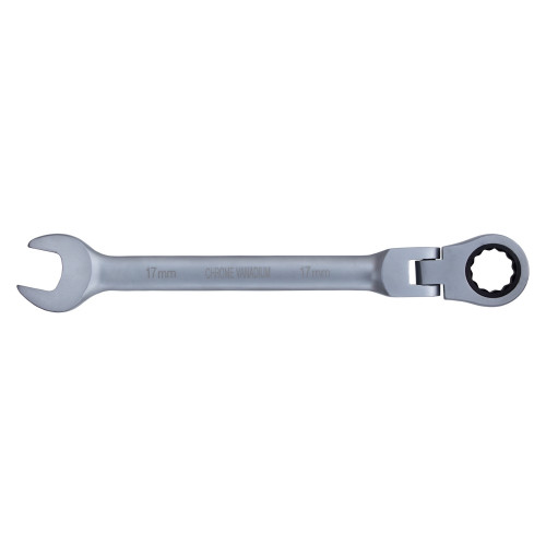 Ключ ріжково-накидний тріскачковий з шарніром SIGMA 17мм