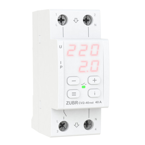 Реле напряжения Zubr CV2-40 red