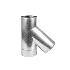 Тройник дымоходный двустенный d350/420/45 нерж/оц AISI 304 0.5 мм