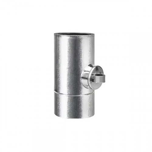 Ревизия дымоходная двустенная d400/460 нерж/оц AISI 201 0.5 мм