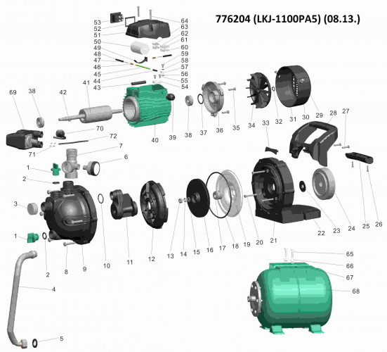 Станция LEO 1.1кВт 70л/мин
