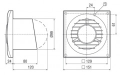 Вытяжной вентилятор Maico ECA Piano