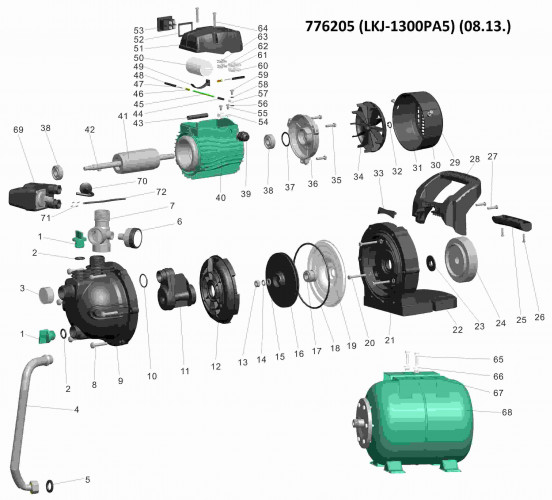 Станция LEO 1.3кВт 80л/мин
