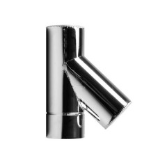 Трійник димохідний одностінний d140/45 AISI 304 0,5 мм