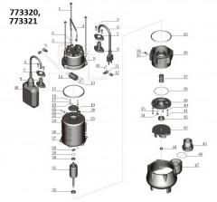 Насос дренажный AQUATICA 0.25кВт 150л/мин