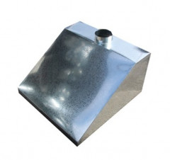 Зонт вытяжной пристенный 450x450x350 № 2.2