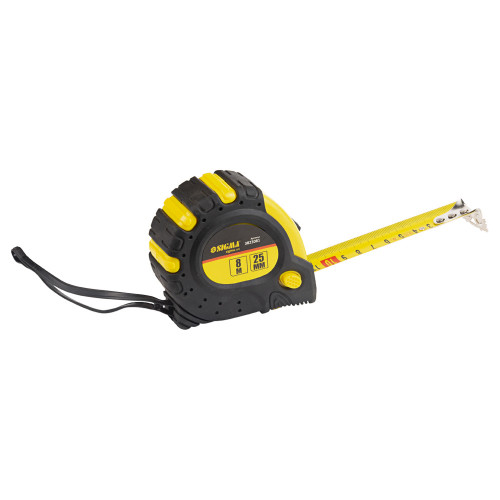 Рулетка магнитная SIGMA 8мx25мм фиксатор + тормоз