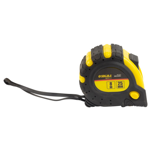 Рулетка магнитная SIGMA 8мx25мм фиксатор + тормоз
