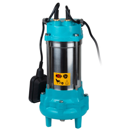 Насос канализационный AQUATICA 0.75кВт 225л/мин с ножом (нерж)