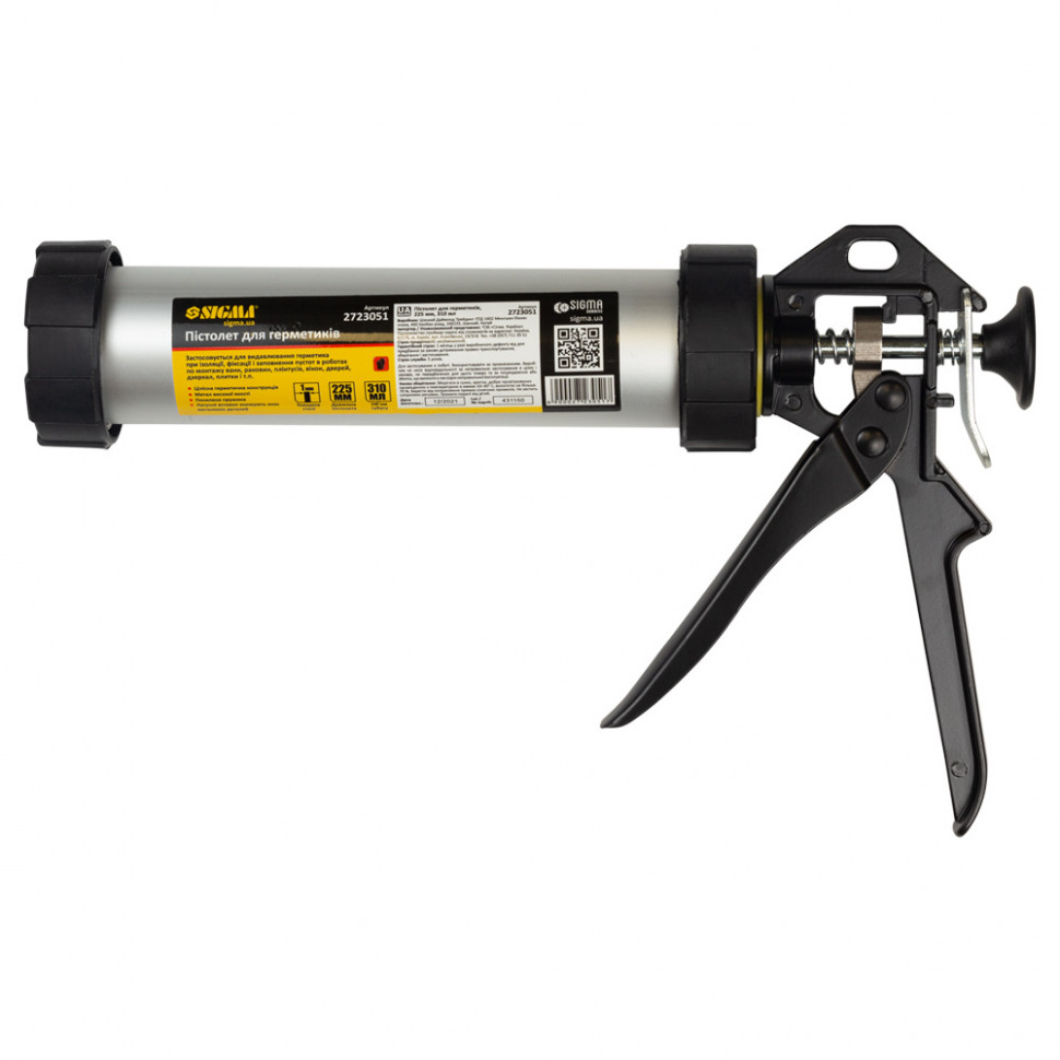 Пистолет для герметиков SIGMA 225мм
