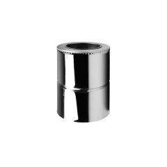 Труба димохідна двостінна d350/420/0.25 нерж/нерж AISI 304 0.5 мм