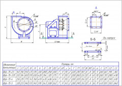 Вентилятор ВЦ 4-75 №8 исп. №1 (пустотка)