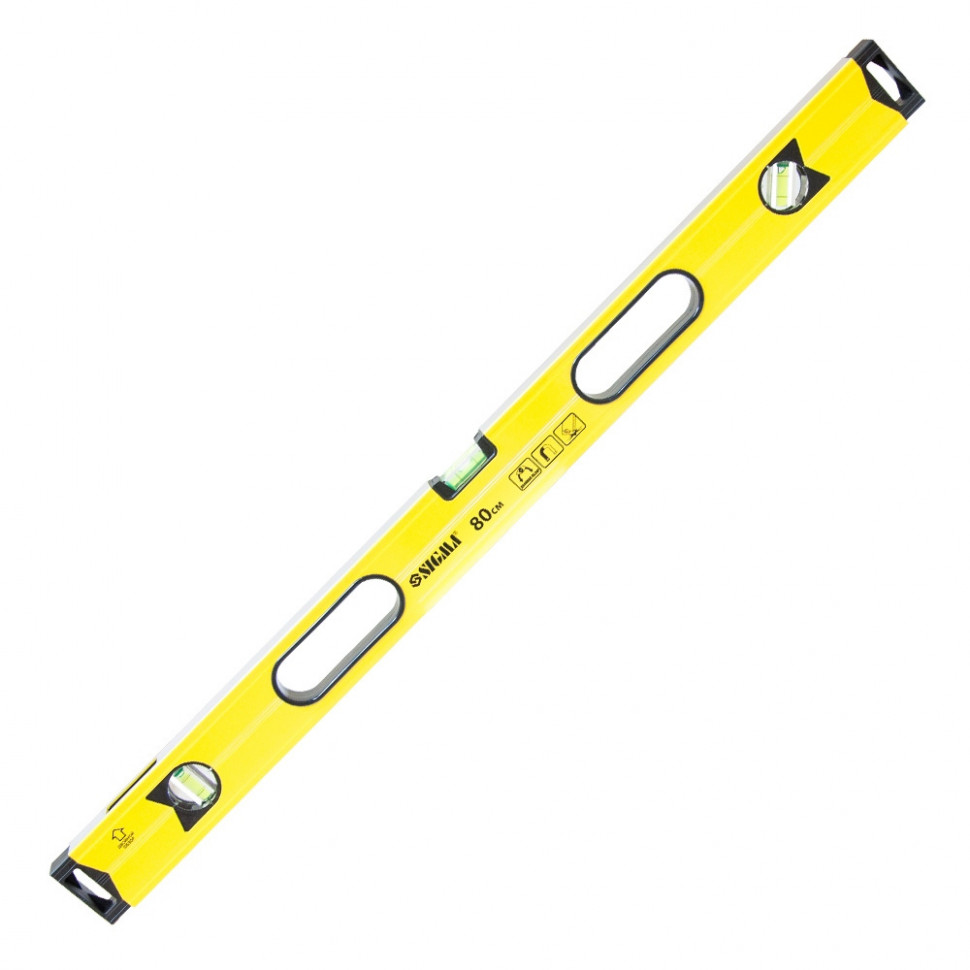 Уровень магнитный SIGMA 80см 3 капсулы + глазок