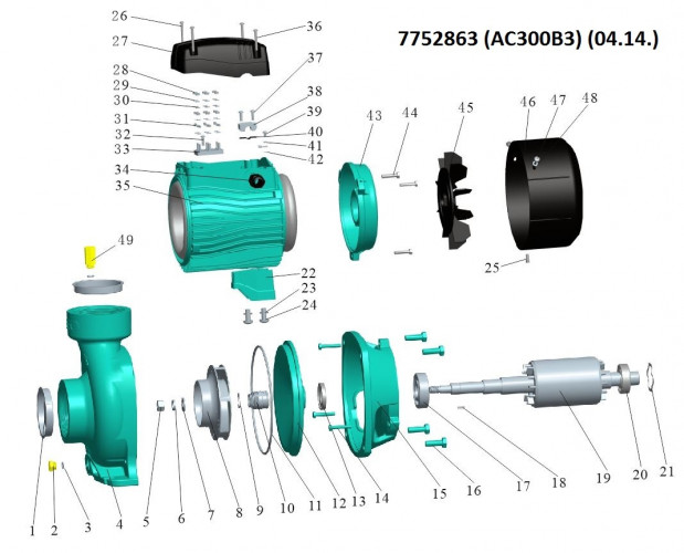 Насос центробежный LEO 3.0 AC300B3