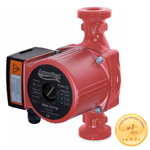 Насос циркуляционный AQUATICA 65Вт 63л/мин ⌀2" 180мм