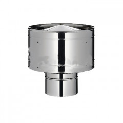 Волпер дымоходный одностенный d100 AISI 304 0,5 мм