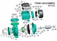 Насос центробежный LEO 3.0 1.5кВт 1000л/мин 3"