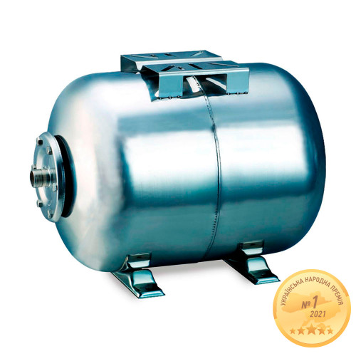 Гідроакумулятор горизонтальний AQUATICA 24л (нерж)